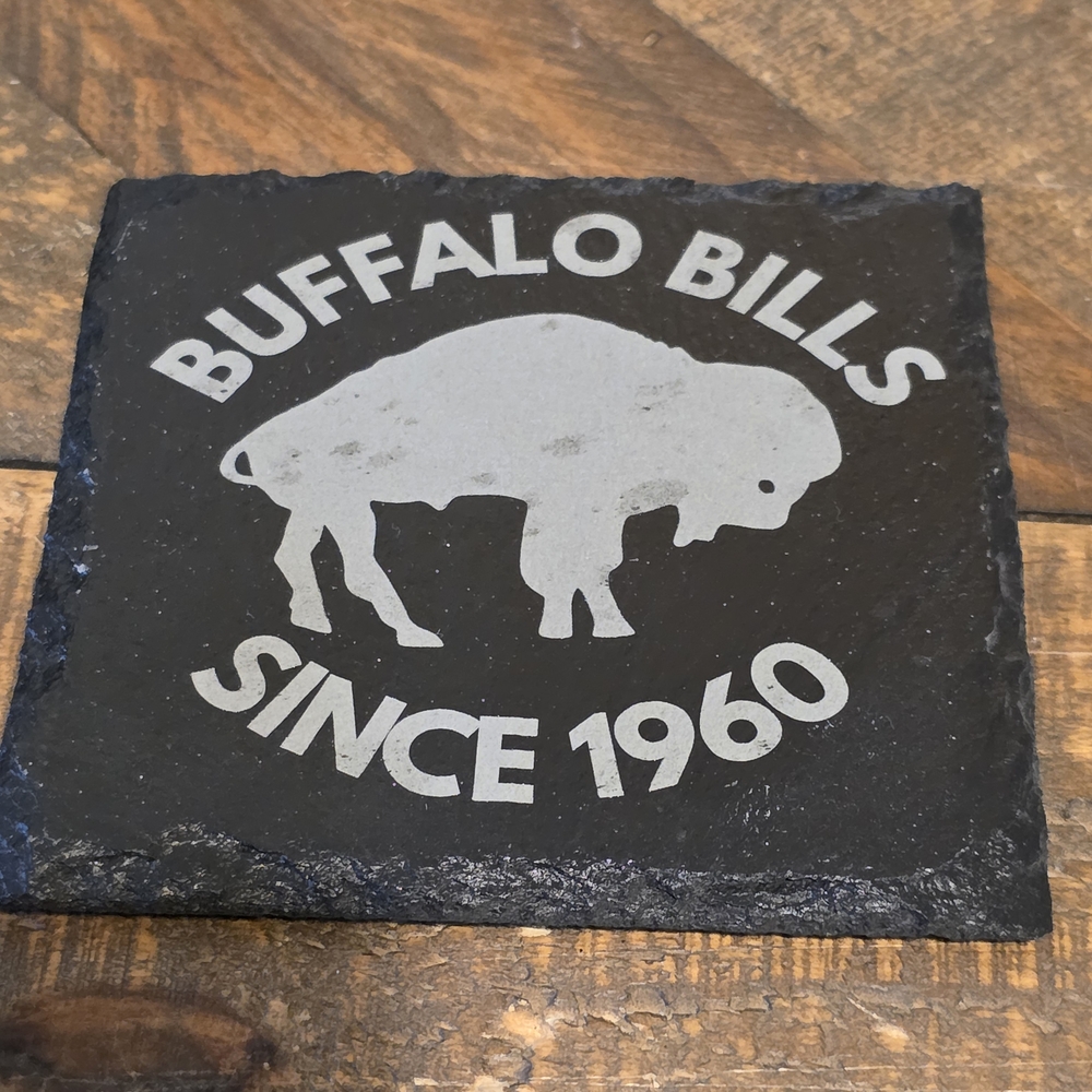 Buffalo Bills Slate Coasters - Multiple Designs - Set Of 4 - Picture 3 of 7